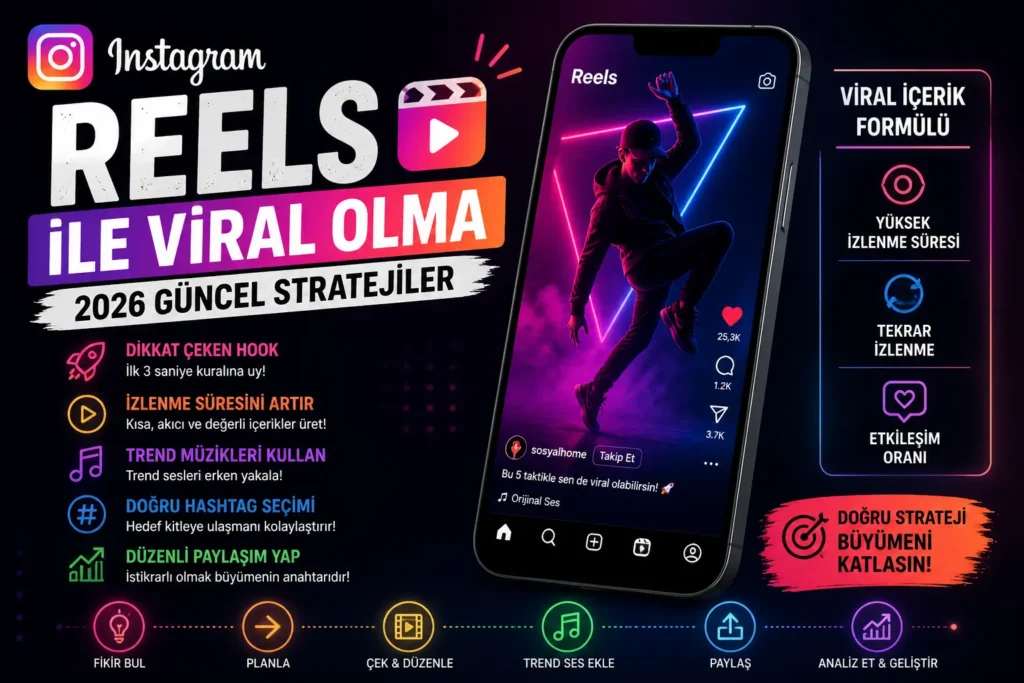 instagram reels viral olma stratejileri 2026 reels ile keşfete düşme ve izlenme artırma yöntemleri