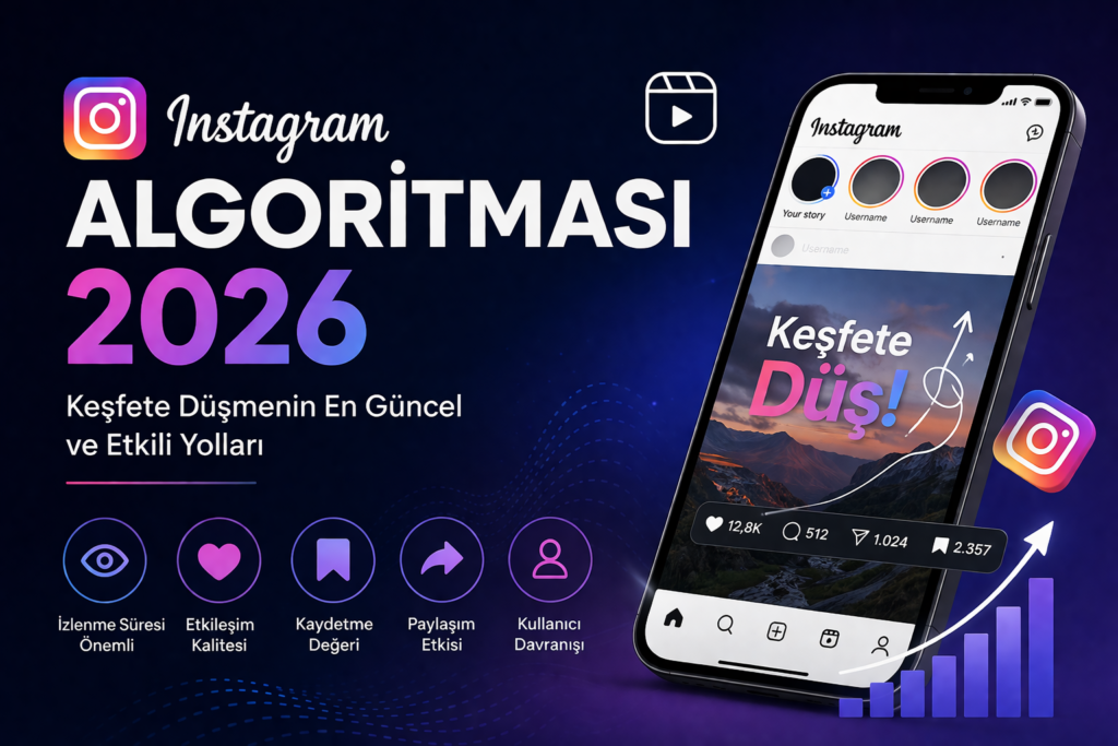 instagram algoritması 2026 keşfete düşme yolları ve etkileşim artırma rehberi